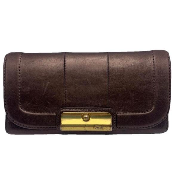 COACH Metallic Brown Wallet - Picture 1 of 11